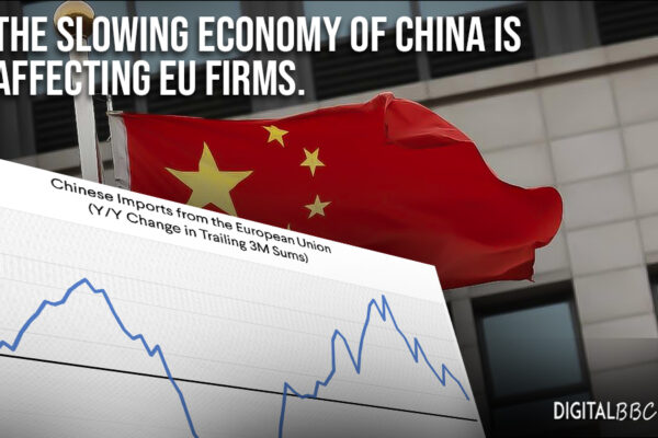 The Slowing economy of China is affecting EU firms.