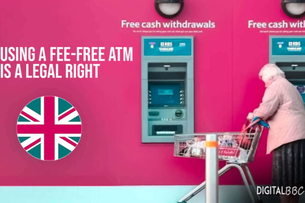 In Britain, using a fee-free ATM is a legal right.