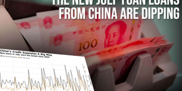 The new July yuan loans from China are dipping
