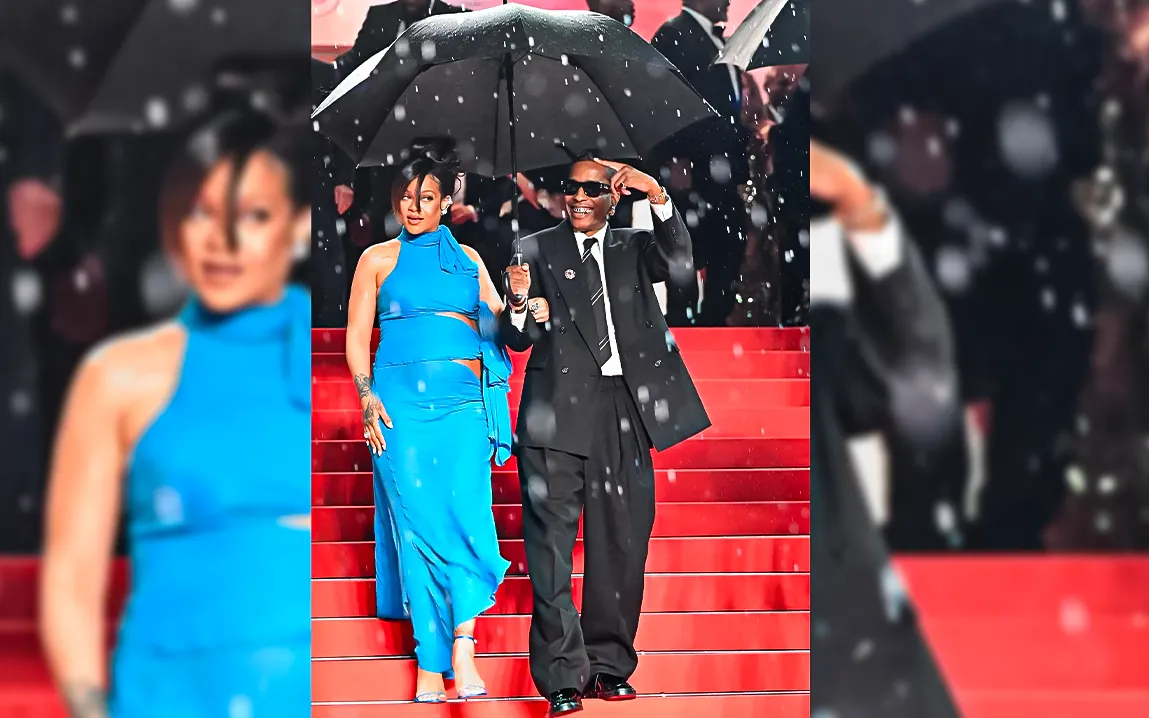 Rihanna & A$AP Rocky Recreate Harry-Meghan Moment at Cannes 2024