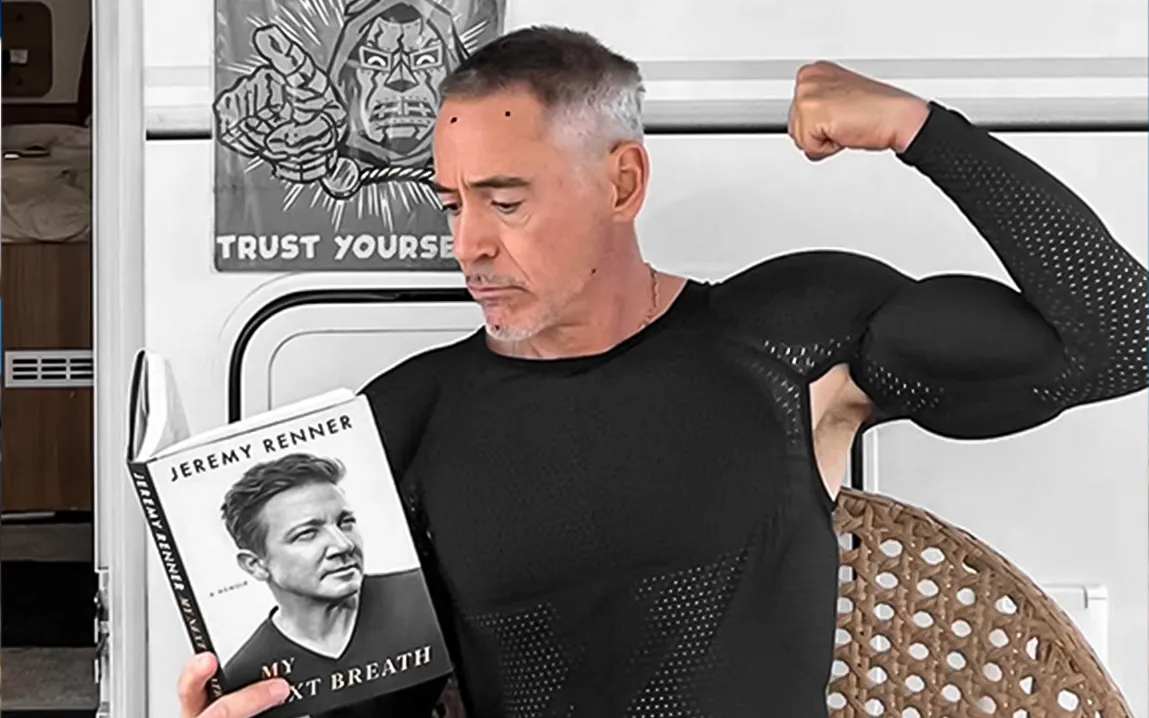 Robert Downey Jr. Flexes His Return on Avengers Doomsday Set With Jeremy Renner Tribute